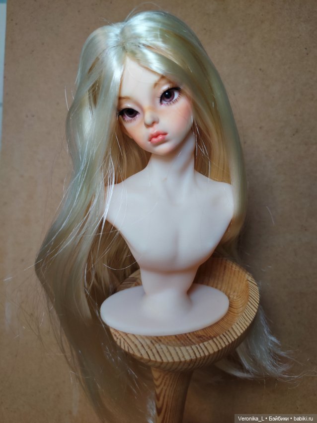 Парики для кукол 1/4 формата, 16-18 см окружность (фото 5)
