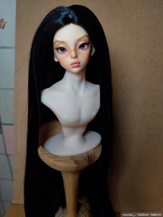 Парики для кукол 1/4 формата, 16-18 см окружность