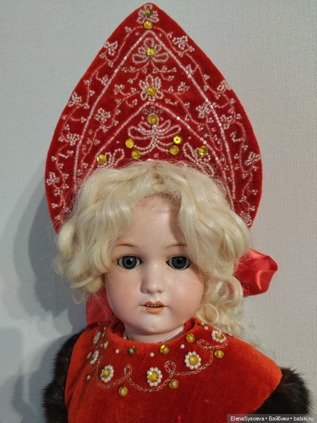 Русский костюм для антикварной куклы (фото 4)