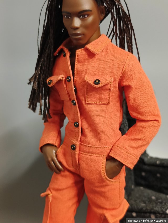 Комбез для Кена барби, цвет кирпичный (фото 5)
