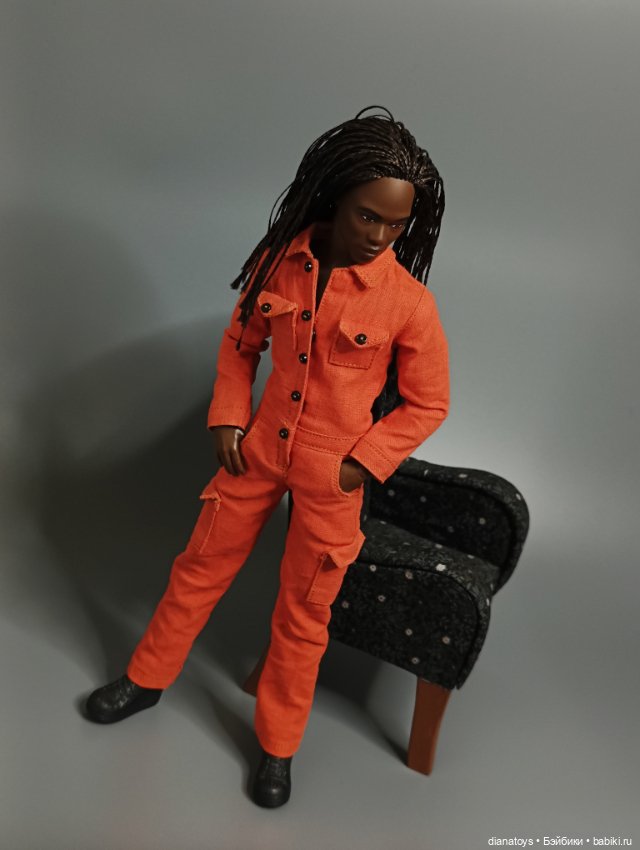 Комбез для Кена барби, цвет кирпичный (фото 2)