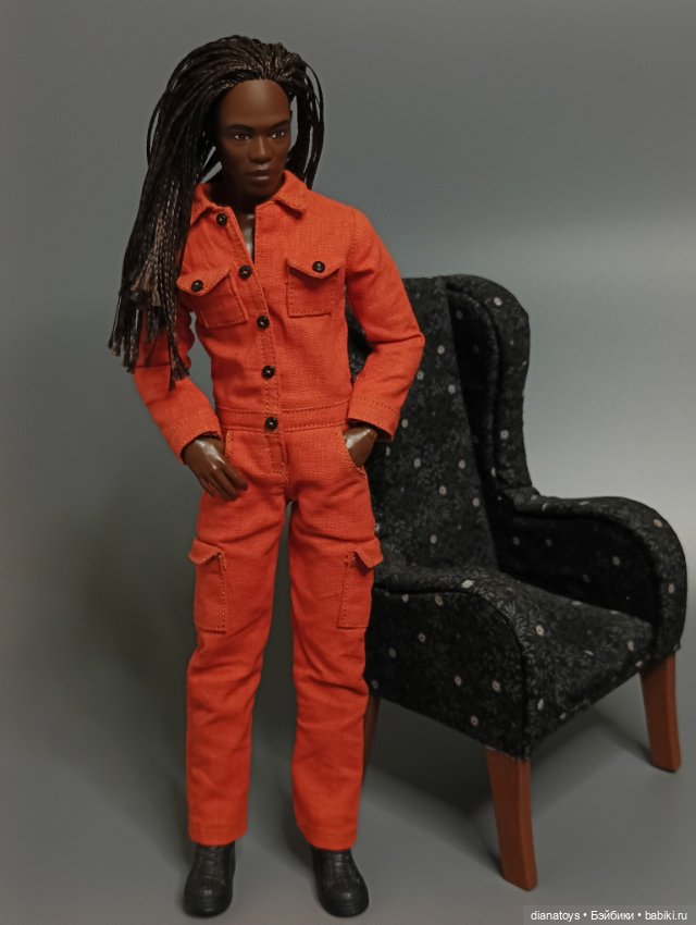 Комбез для Кена барби, цвет кирпичный