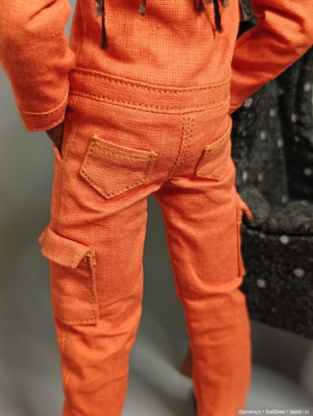 Комбез для Кена барби, цвет кирпичный (фото 4)