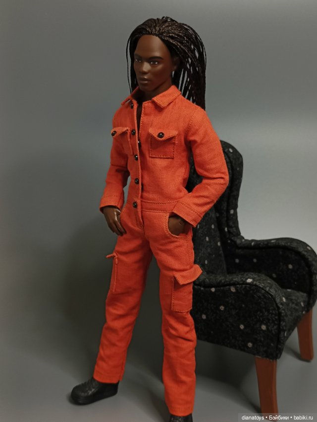 Комбез для Кена барби, цвет кирпичный (фото 3)