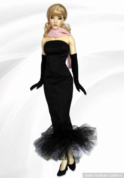 Выкройка PDF в натуральную величину / платье, перчатки и шарф для куклы Iplehouse FID 45 см (фото 2)