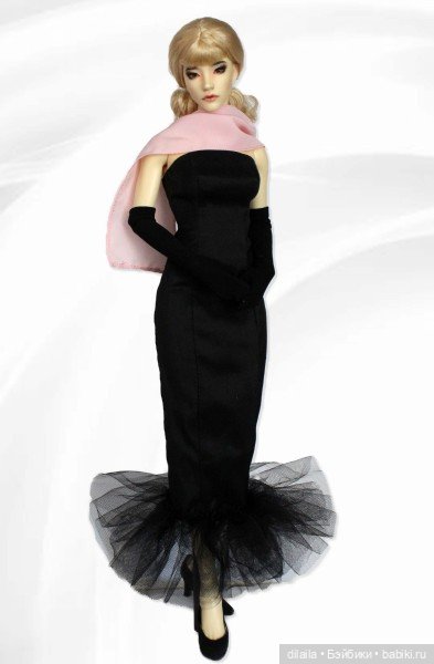 Выкройка PDF в натуральную величину / платье, перчатки и шарф для куклы Iplehouse FID 45 см (фото 3)