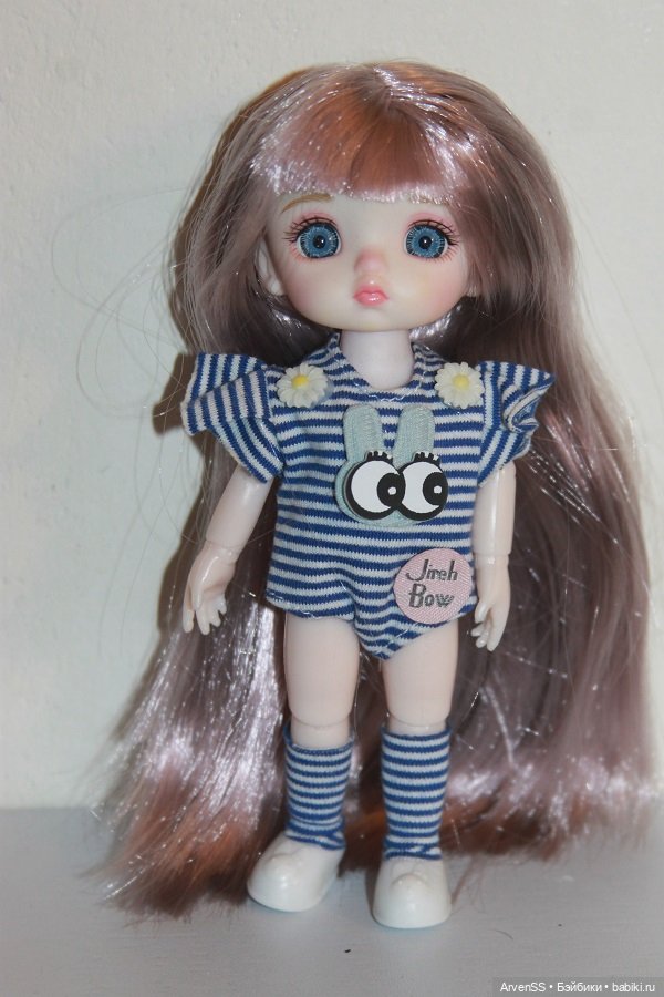 Шарнирная малявочка, созданная на основе головы и тела из японского фикспрайса Seria (фото 5)