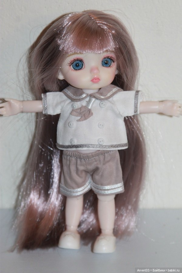 Шарнирная малявочка, созданная на основе головы и тела из японского фикспрайса Seria (фото 7)