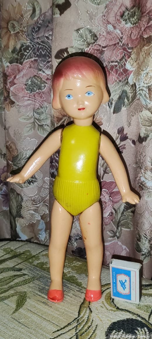 Кукла СССР. Гимнастка, целлулоид (фото 3)