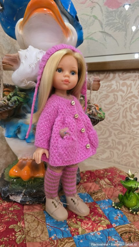 Вязаная одежда для кукол, разного формата (фото 6)
