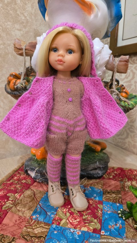 Вязаная одежда для кукол, разного формата (фото 7)