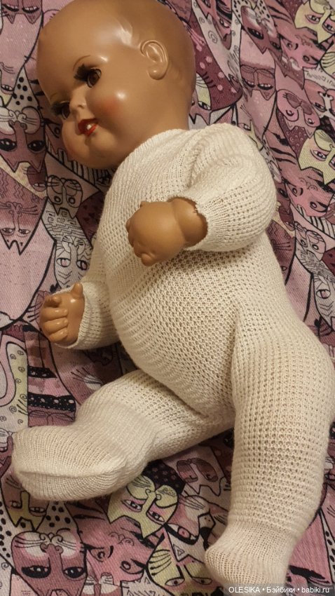 Раритет! Отличная находка для коллекционера!Немецкая пластмассовая кукла младенец (фото 4)