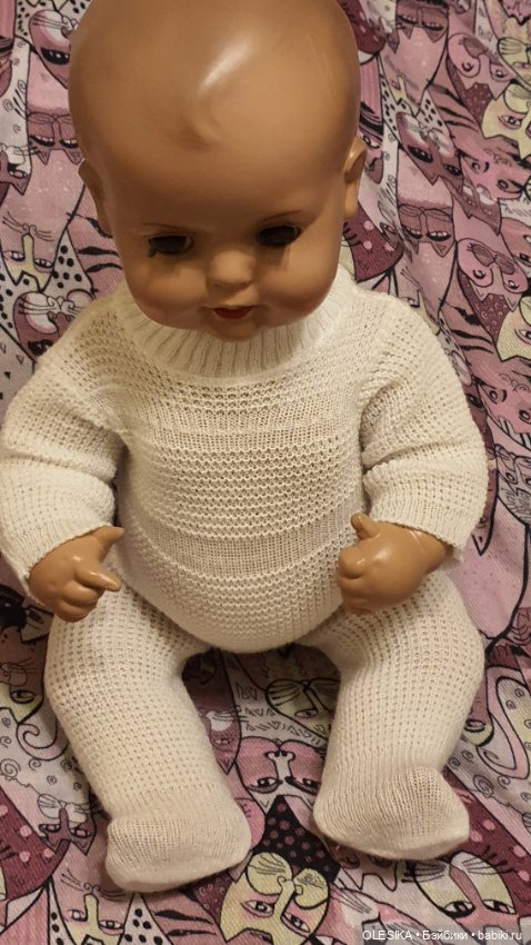 Раритет! Отличная находка для коллекционера!Немецкая пластмассовая кукла младенец (фото 3)