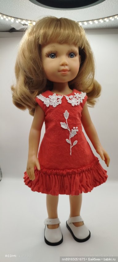 Платье для кукол Паола Рейна 32-34 см
