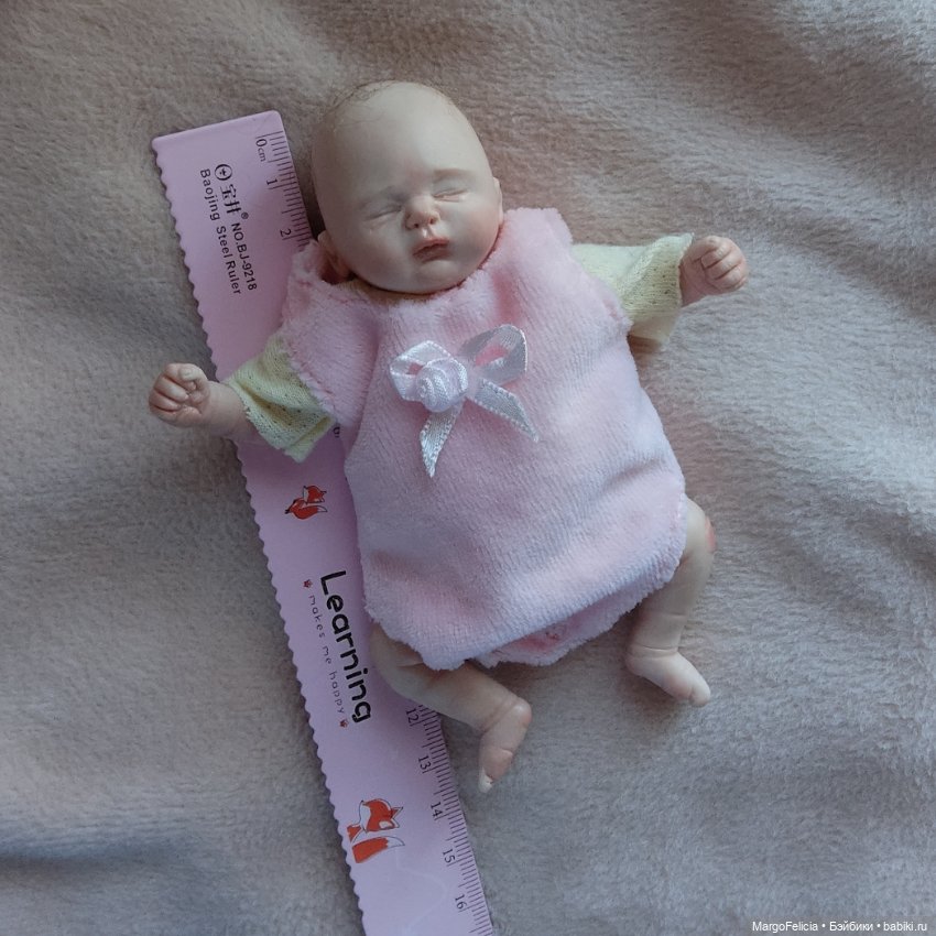 Мини реборн девочка Кукла младенец (фото 3)