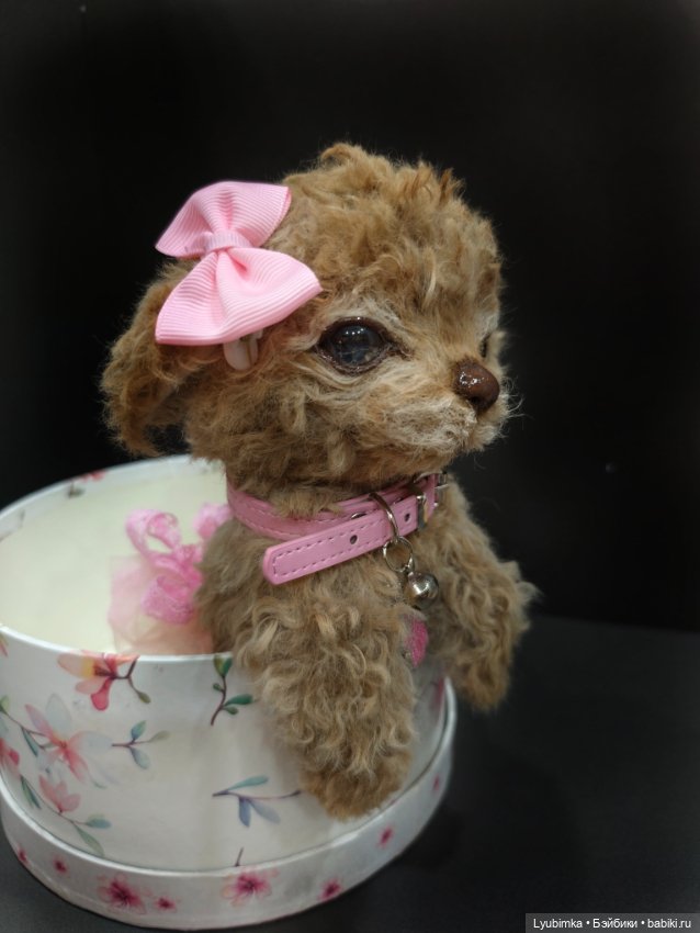 Щенок в стиле натюр — Авторские игрушки (фото 9)