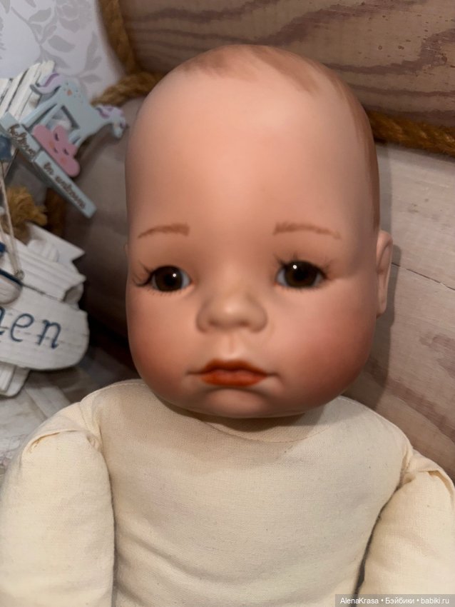 Винтажная кукла пупс — Фарфоровые куклы (фото 5)