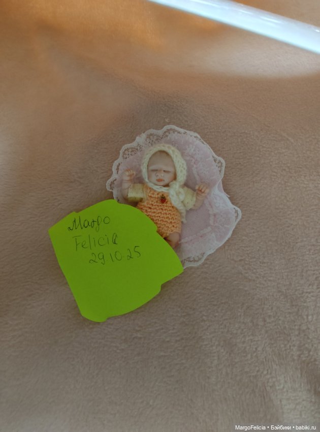 Мини Реборн Маленькая куколка младенец девочка