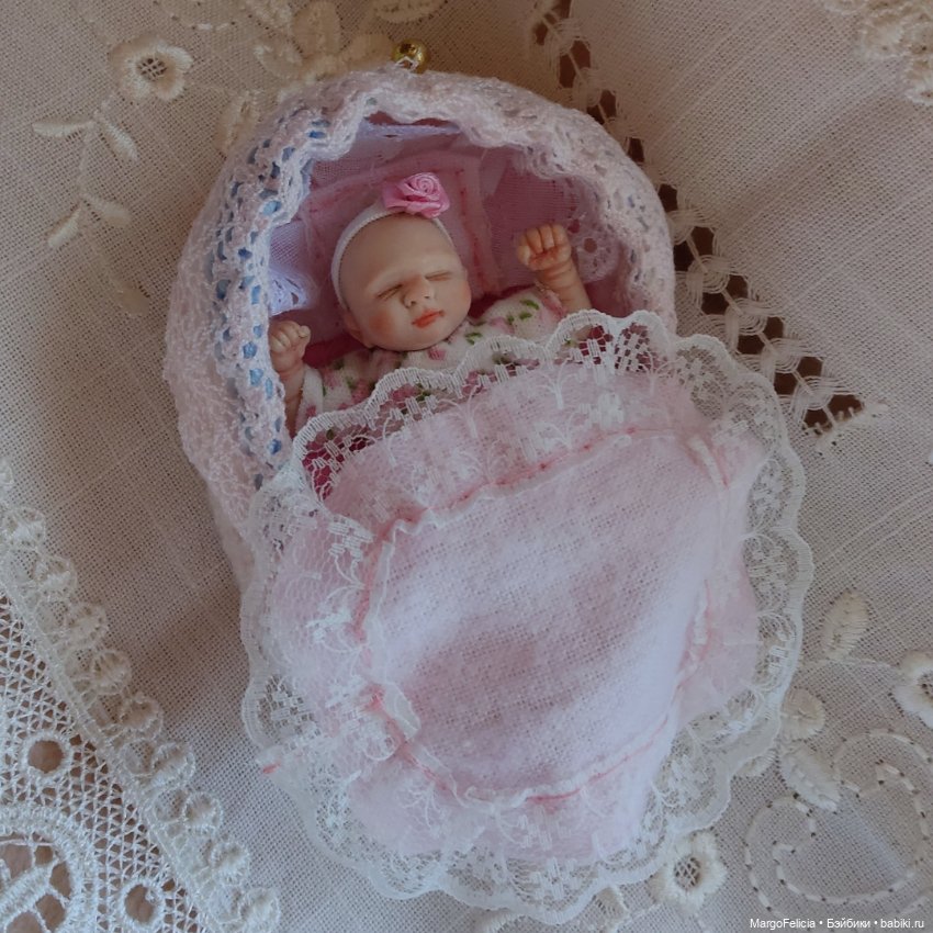 Мини Реборн Маленькая куколка младенец девочка (фото 7)