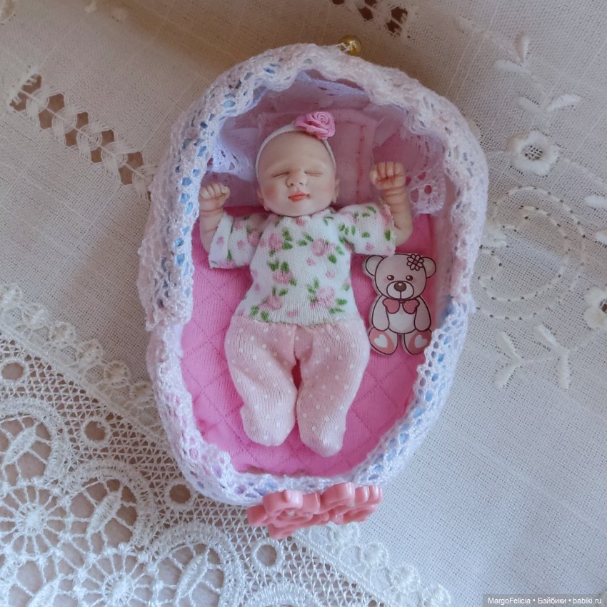Мини Реборн Маленькая куколка младенец девочка (фото 3)