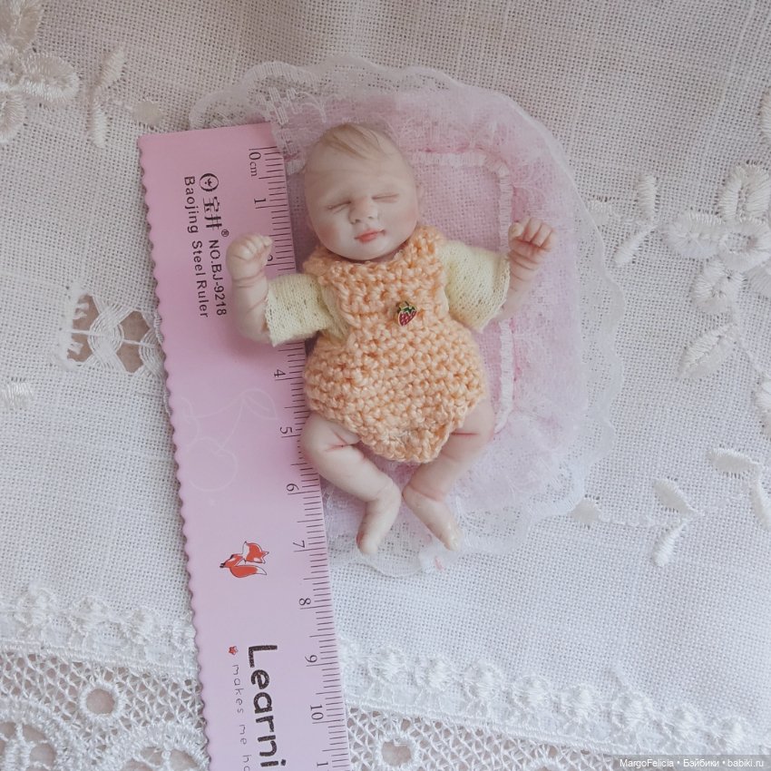 Мини Реборн Маленькая куколка младенец девочка (фото 4)