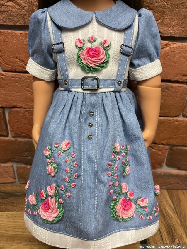 Джинсовое платье для Готц (фото 2)