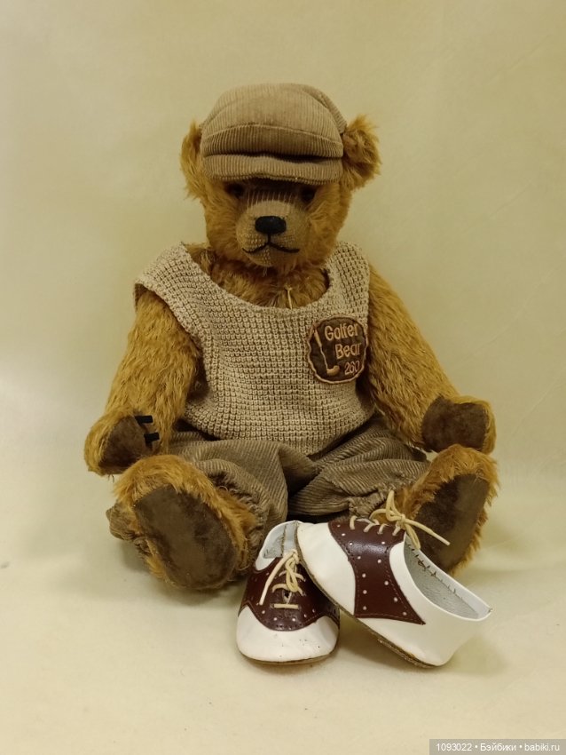 Мишка гольфист Hermann — Винтажные куклы и игрушки детства (фото 6)