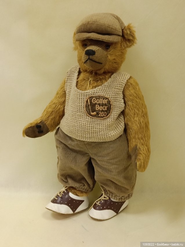 Мишка гольфист Hermann — Винтажные куклы и игрушки детства (фото 2)