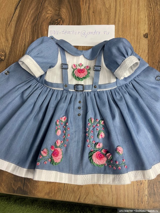 Джинсовое платье для Готц (фото 8)