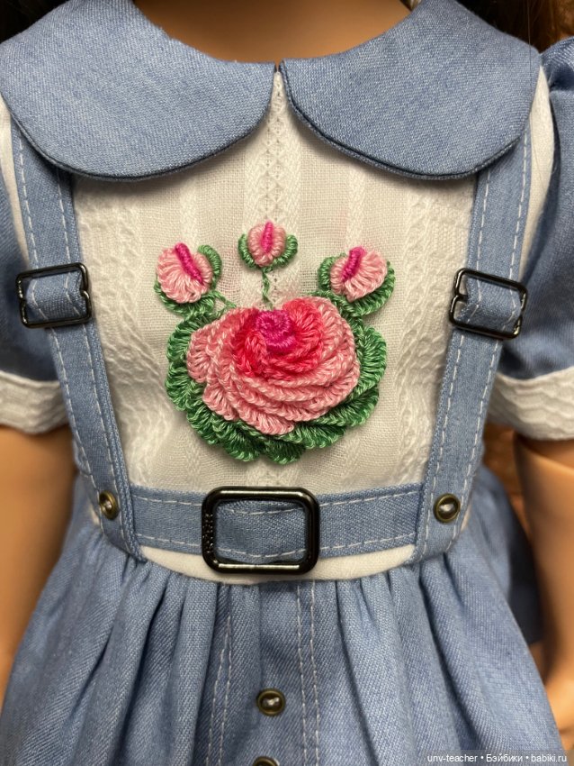 Джинсовое платье для Готц (фото 3)