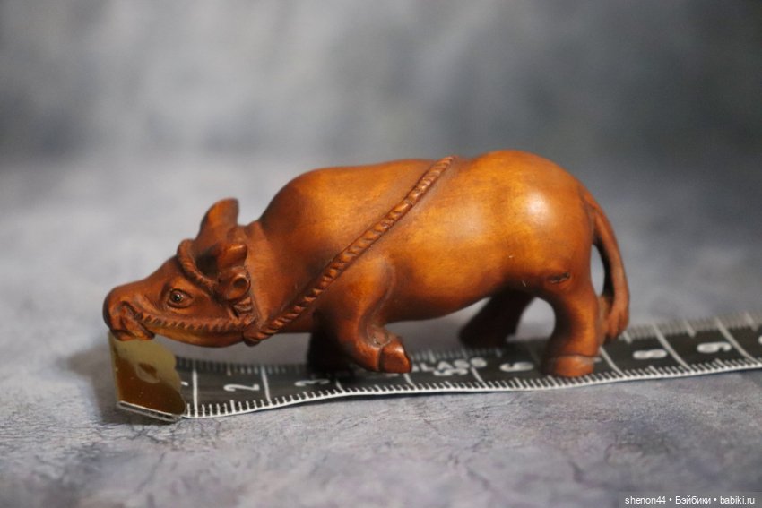 Нэцкэ "Буйвол".Животные восточного календаря (фото 7)