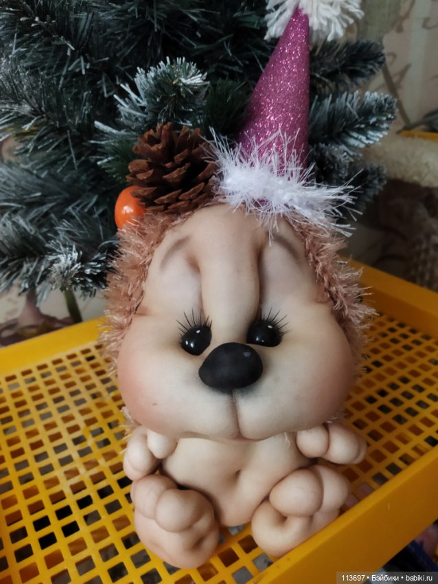 Новогодний ёжик — Авторские игрушки (фото 7)