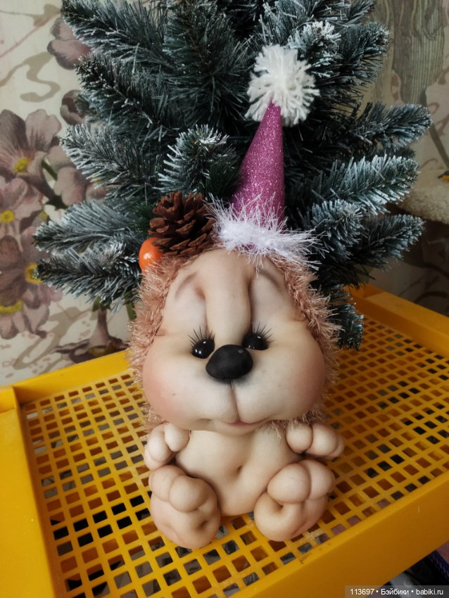 Новогодний ёжик — Авторские игрушки (фото 4)