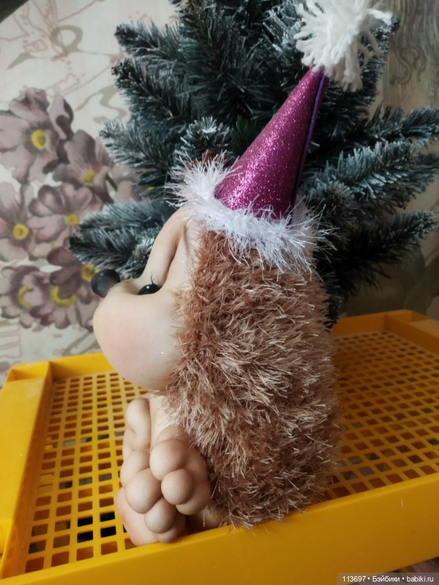 Новогодний ёжик — Авторские игрушки (фото 3)