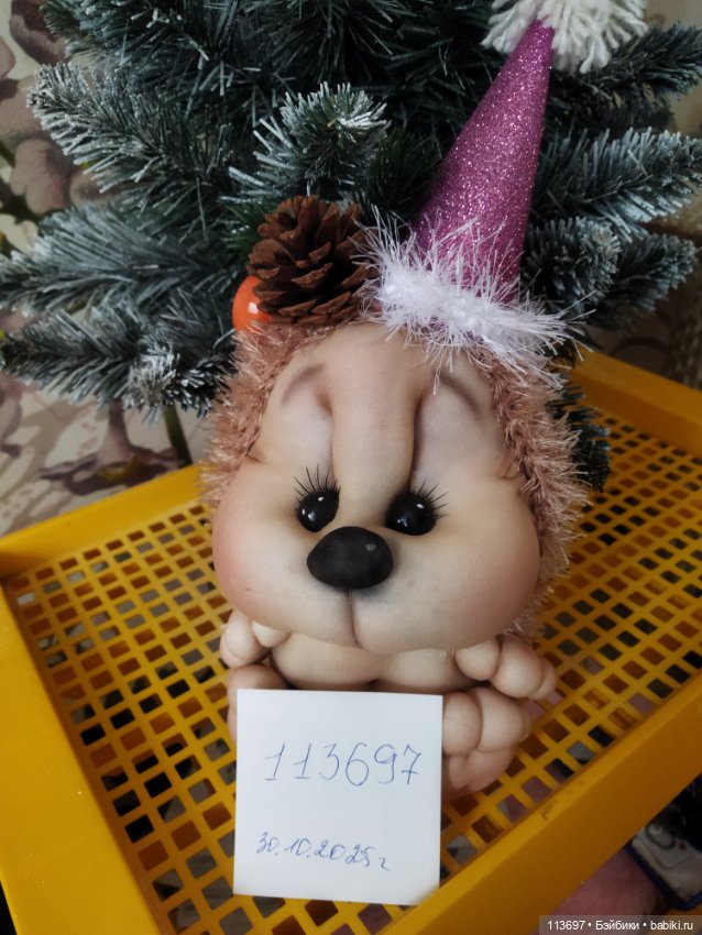 Новогодний ёжик — Авторские игрушки (фото 6)