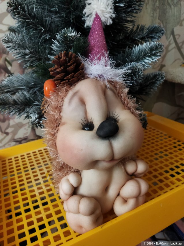 Новогодний ёжик — Авторские игрушки (фото 5)