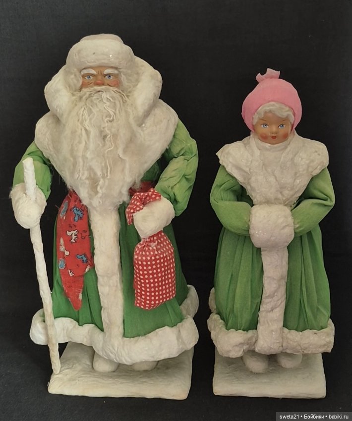 Дед мороз и снегурочка СССР (продажа лотом)