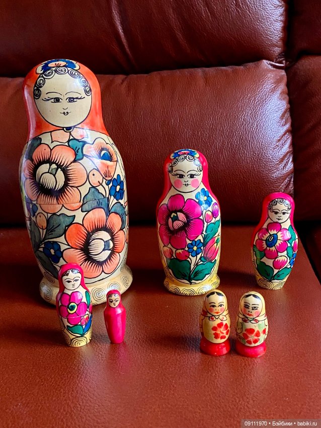 Матрёшки СССР . 7 штук — Винтажные куклы и игрушки детства