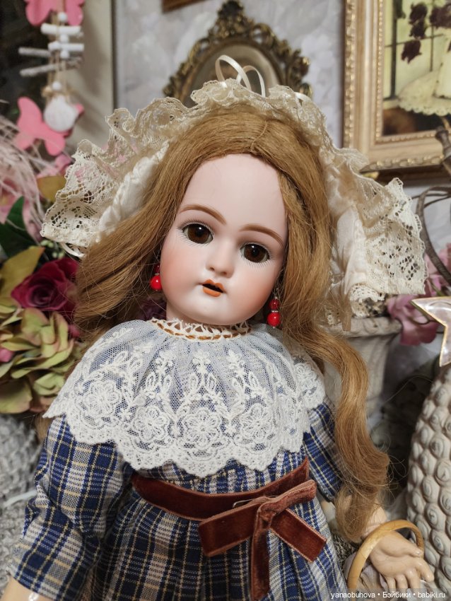Антикварная куколка Хандверк 79, рост 45 см