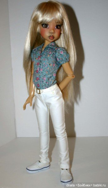 Выкройка PDF в натуральную величину / блузка и брюки для куклы Kaye Wiggs (фото 5)