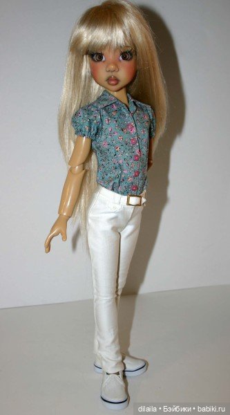 Выкройка PDF в натуральную величину / блузка и брюки для куклы Kaye Wiggs (фото 2)