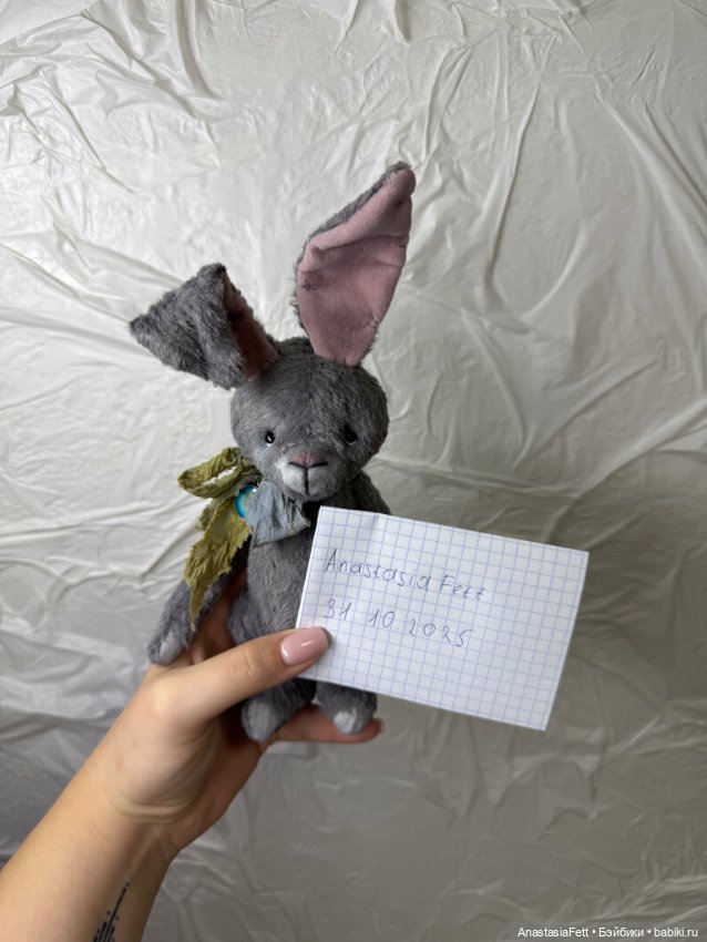 Зайка тедди — Авторские игрушки (фото 3)