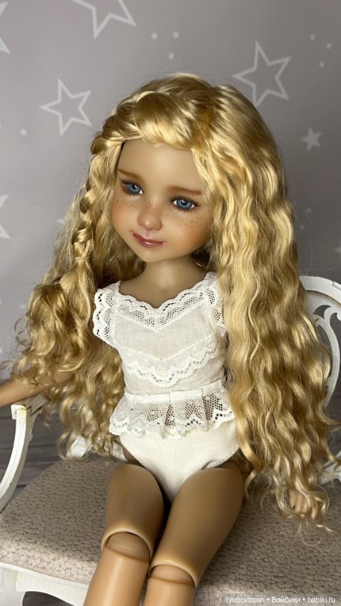 Парик натуральный блондин для Руби Ред