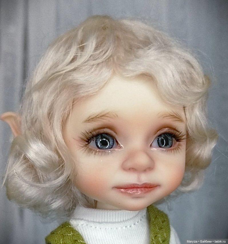 Эльфийский ребёнок БЖД из смолы Бублик (фото 6)