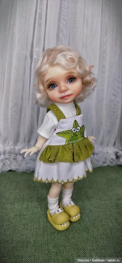 Эльфийский ребёнок БЖД из смолы Бублик (фото 8)