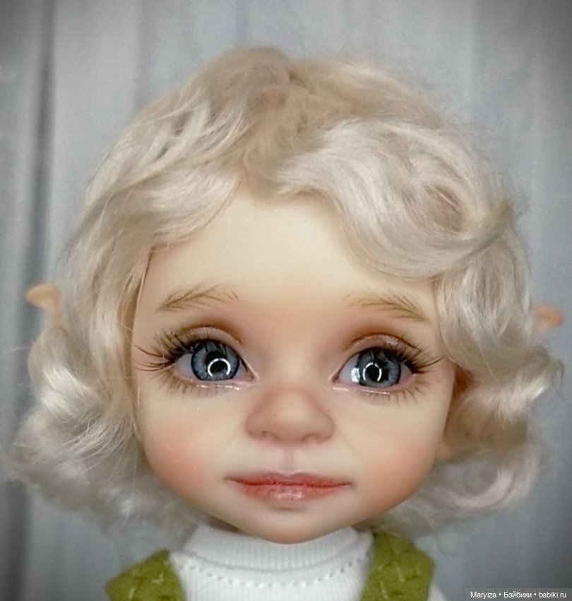 Эльфийский ребёнок БЖД из смолы Бублик (фото 4)