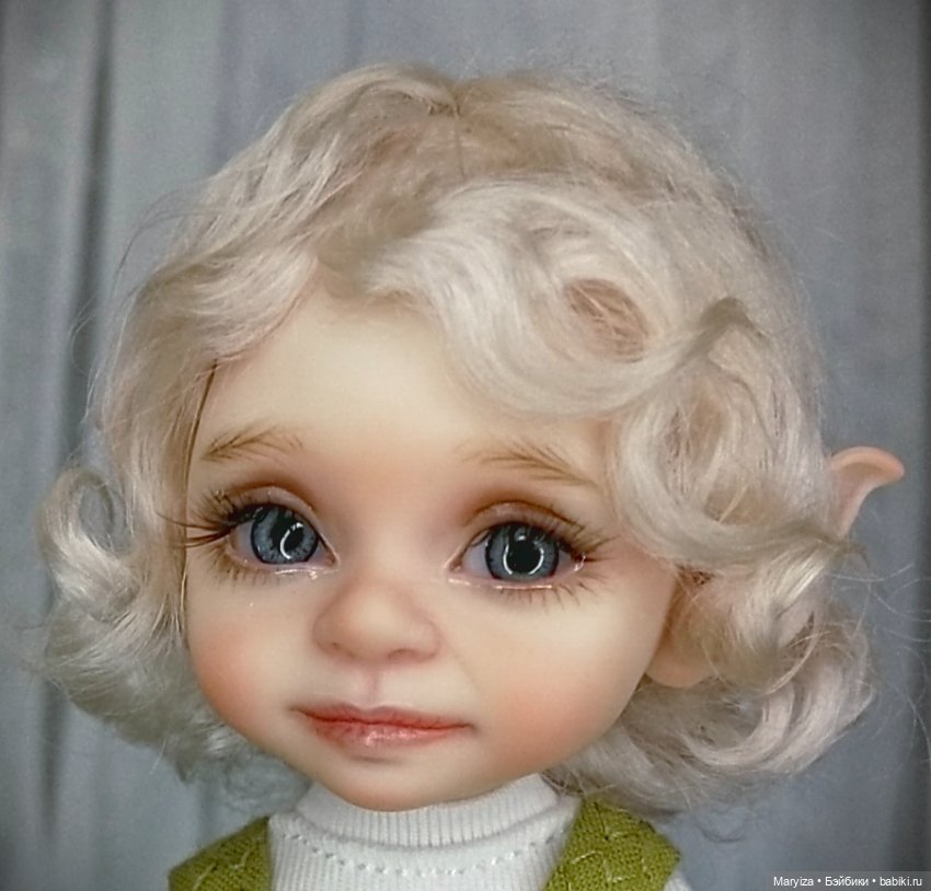 Эльфийский ребёнок БЖД из смолы Бублик (фото 7)