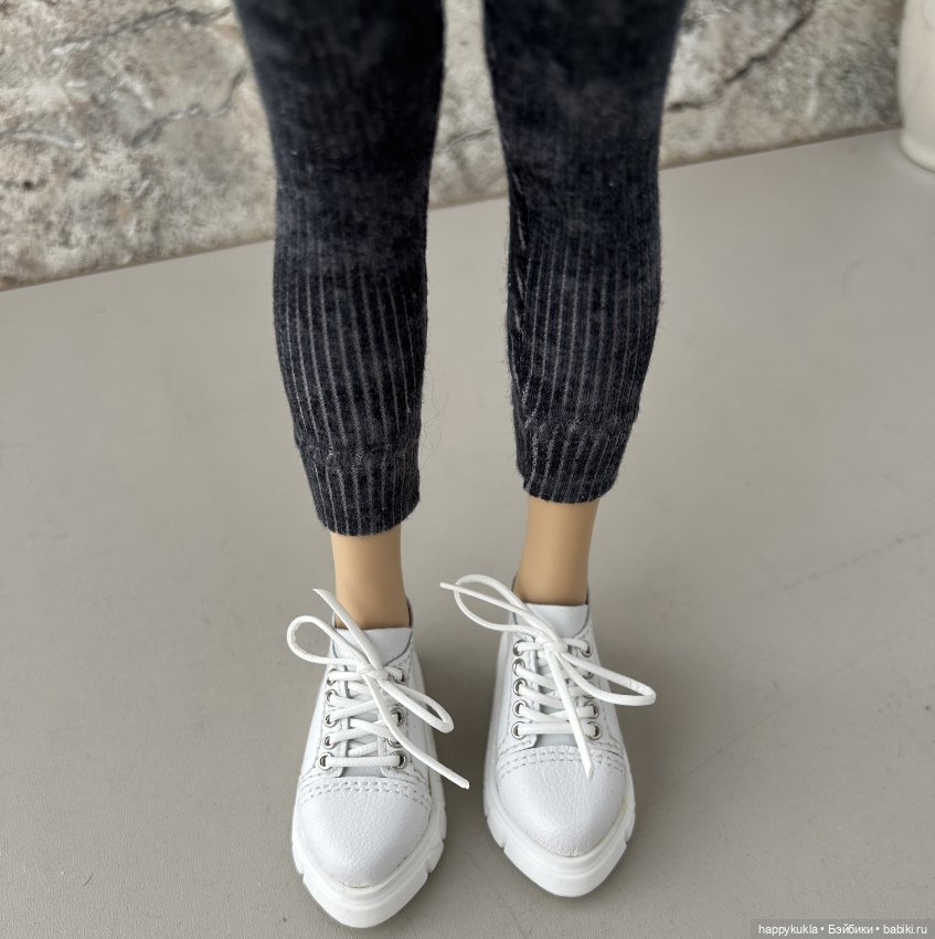 Кроссовки для минифи из натуральной кожи, подходят для принца Н. Лосевой (фото 8)