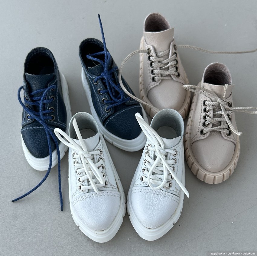 Кроссовки для минифи из натуральной кожи, подходят для принца Н. Лосевой