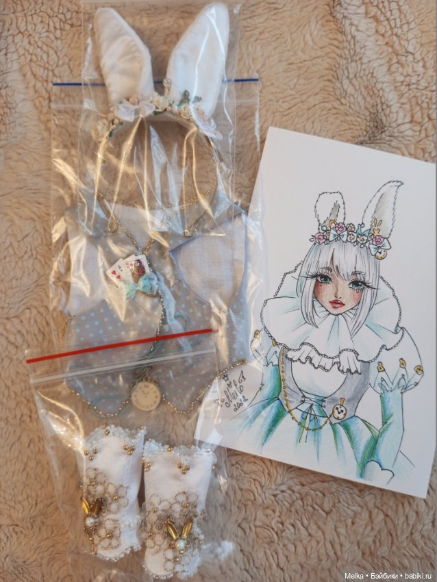 Продам полный комплект с обувью /outfit- "Белый кролик" для Feeple60 (фото 8)